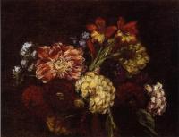 Fantin-Latour, Henri - Flowers Dahlias and Gladiolas